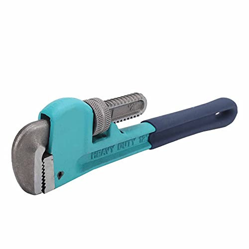 TOOLSGO Giratubi da 12 pollici 45# Acciaio resistente con comoda impugnatura in plastica Apertura regolabile per la riparazione di impianti idraulici