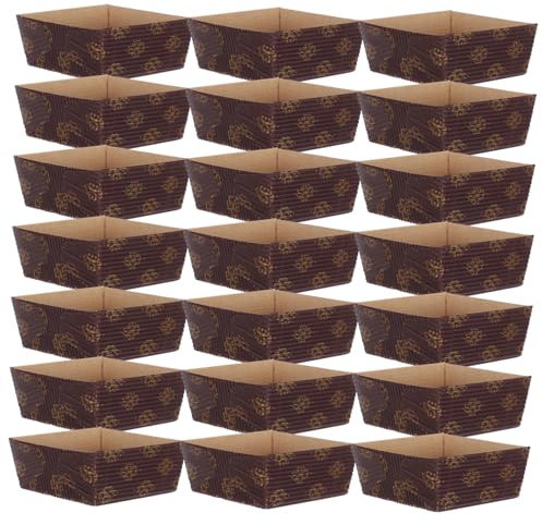 BEBEMOKO 50piezas Moldes Para Hornear Pan Mini Bandejas Desechables Para Pasteles Trays Resistentes Al