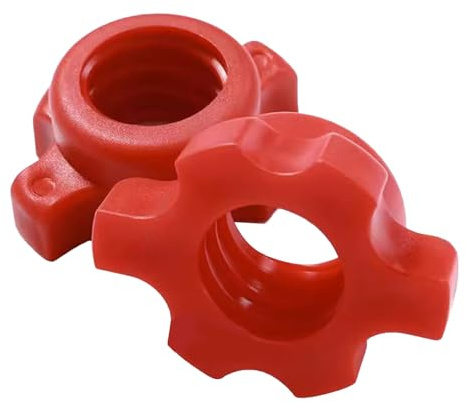 POENVFPO 2Pcs Dumbbell Barbell Screw Nut, Anti Slip Lock Collars Hex Fixing Nuts Dumbbell Accessory for Weight Training Fitness Exercise