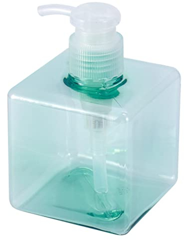 Garneck Dispenser Di Sapone Ricaricabile 250ml - Bottiglia Quadrata in Plastica Trasparente Per Doccia - Shampoo e Cucina