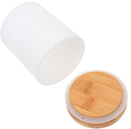 Angoily 4sätze Aromatherapie Kerzengläser Mit Bambusdeckel Hitzebeständige Glas Kerzendosen Für Diy Duftkerzen Langlebig Und Dekorativ Für Wohnzimmer Schlafzimmer Büro