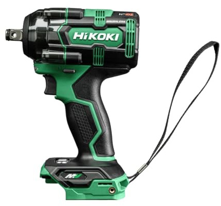 HiKOKI WR36DHW2Z - Avvitatore a percussione senza fili senza spazzole da 36 V da 1/2 '' con coppia di serraggio del dado da 700 Nm, solo corpo con custodia