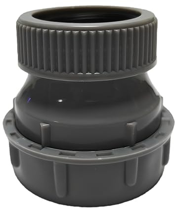 1 1/4 to 1 1/2 sink drain adapter, Extension Coupling with slip joint connection, 1-1/2 x 1-1/4 Trap Adapter, PP Reducing Pipe Adapter Fitting (Grey)