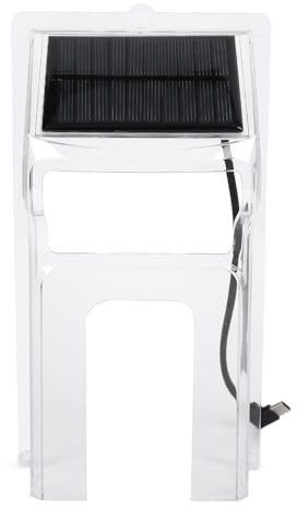 YWBL-WH Housse de Pluie pour Sonnette avec Panneau Solaire, Boîtier Universel Résistant aux Intempéries pour Sonnettes Extérieures à Piles, Protection Chargée en Matériau PC Robuste de 4,5 X 8,5