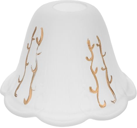 SOLUSTRE Glass Pendant Light Shade Small European Style Flower Edge Glass Lampshade Replacement Cover for Ceiling Light Fixture Home Lighting Accessories