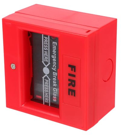 BUTIFULSIC Estación de Alarma contra Incendios Manual Roja Reiniciable Botón Pulsador de Emergencia, Interruptor de Parada de Emergencia Compatible Sistemas Tradicionales de Seguridad