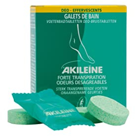 AKILEÏNE® - GALETS DE BAIN DÉO EFFERVESCENTS – 7 SACHETS DE 12 GR