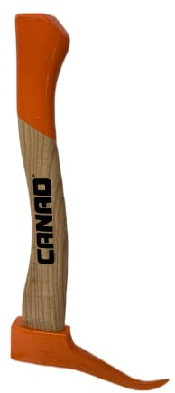 Canad Sappi 38cm | KFW Zulassung | Eschenstiel Antirutschlackierung | 800g | Griffende Signal Orange