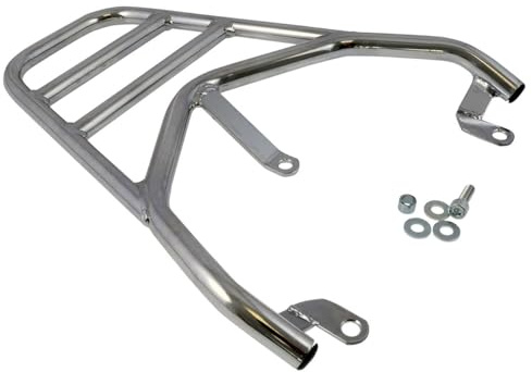 2EXTREME Gepäckträger Chrom kompatibel mit Peugeot Kisbee, Topcase & Tasche | Lieferung ohne nötiges Befestigungsmaterial für die Montage; Chrom-Gepäckträger, Fahrzeugtyp Roller, Artikelmarke 2EXTREME.