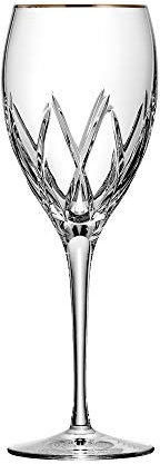 ARNSTADT KRISTALL Weissweinglas London Gold (19,5 cm) Kristallglas mundgeblasen · handgeschliffen · Handmade in Germany · inkl. 24 Karat Goldrand