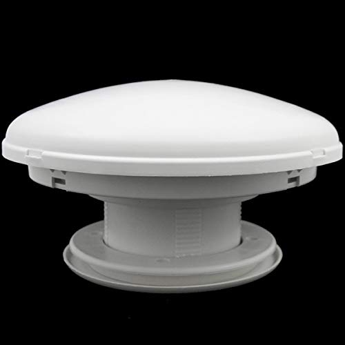 pro-Styling Dachlüfter Pilzlüfter Fliegenschutz Wohnwagen Wohnmobil Caravan Boot weiß - Aerodynamische Form - UV-beständig - 20,5 cm