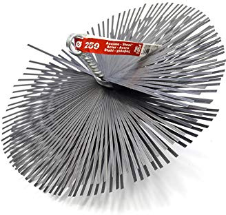 PYRO FEU 862618 Kaminkopf, Stahl, 250 mm, metrisches Gewinde 12, Grau