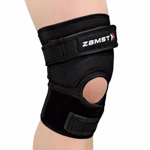 Zamst JK-2 Kniebandage - Optimierte Patellasehnenbandage - Kompressions-Bandage Knie - Ideal für Basketball, Volleyball, Fußball und Sprungsportarten (XL)