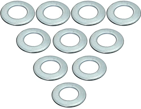 AERZETIX - C49135 - Satz von 10 Unterlegscheiben flach breiter - beilagscheiben - M12 Ø24mm H 2.5mm - aus verzinktem stahl - DIN 125 - für holzkonstruktionen