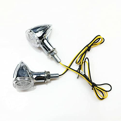 Chrom Motorrad LED Blinker für Cruiser Chopper Bobber Old School Custom