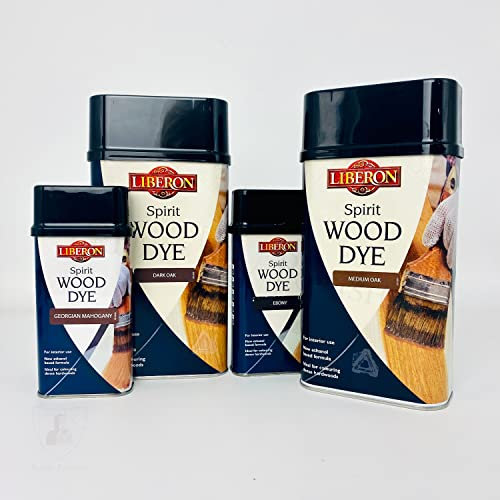 Liberon Spirit Wood Dye - Hardwood Stain - 1 Litre (Georgian Mahogany)