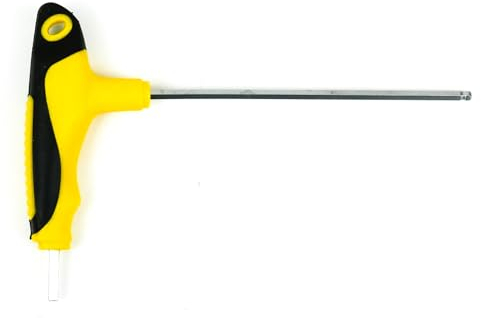 ingdaum® Clé Allen 3 mm x L 130 mm avec boule et poignée en T / clé à six pans creux