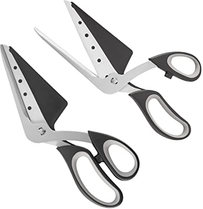 Forbici per Pizza, Forbici Pizza Multifunzionali Staccabili in Acciaio Inossidabile con Manico in morbida gomma, pala per Pizza Coltello per Taglia-Pizza due in uno, 27 cm, Nero