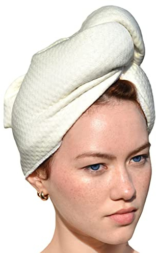 Better Than TShirt Hair Towel for Curly Hair | Handmade Organic Bamboo Viscose Not Microfiber | Plop Towel Tshirt Towels for Curly Hair Plopping Shirt Women Towel Curls Sleep in Hair Towel Wrap Turban