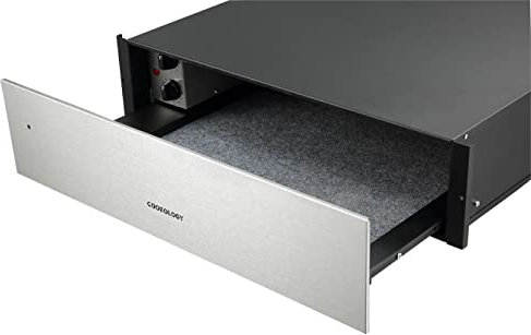 Cookology CWD140 Built In Warming drawer 60cm 25 Litre Capacity, Dial Timer Control - in Stainless Steel
