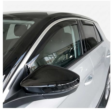 OMAC Windabweiser für VW T-ROC 2017-2025 Acryl Dunkel 4tlg | Regenabweiser, Schützt vor Regen und Spritzwasser, waschstraßenfest
