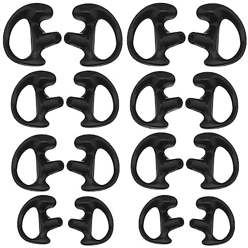 SG Store 8 par öronproppar i silikon öronpropp för de flesta spoles tub ljudsatser ersättning öroninsats för vänster och höger öron S/M/L svart
