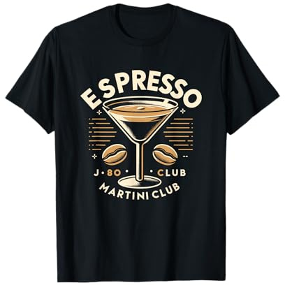 Espresso Martini Club Funny Martini Coffee Lover Barista T-Shirt