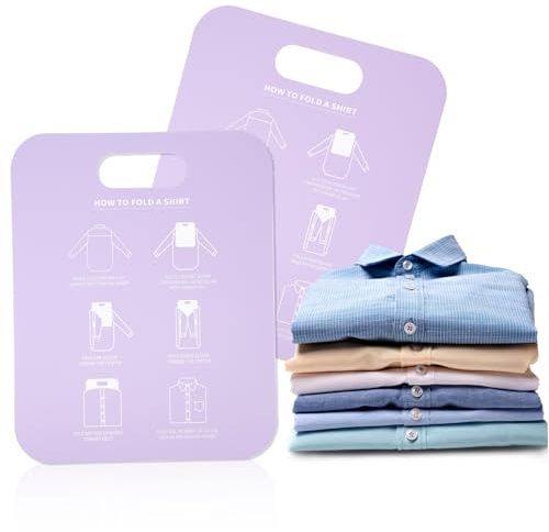 Planche à Plier Les Vêtements 2 Pièces PP pour Chemises Courtes et Col