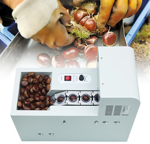 XDLYWUZIQ Tagliatrice Automatica per Castagne, Macchina Elettrica per Schiacciare Castagne, Macchina Commerciale per Sgusciare E Aprire Castagne, Tagliatrice Automatica per Castagne,SingleChain