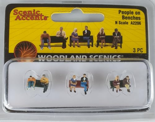 Woodland Scenics A2206 Menschen auf Bänken sitzend Figuren Spur N 1:160 People on Benches