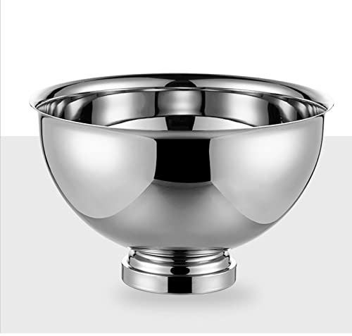 KOHARA Eiskübel, Edelstahl-Champagnerschale, Eiskübel, Bar-Eiskübel, Eiskübel mit großem Fassungsvermögen, für die Hausbar, Durchmesser 38,5 cm, Höhe 24 cm