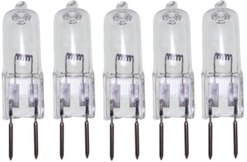 WYLIELAMSH Halogenstrahler 5PCS G6.35 Mechanische Glühbirne Spot Lampe 24V Halogen Birne GY6.35 Doppelstiftsockel,250 W