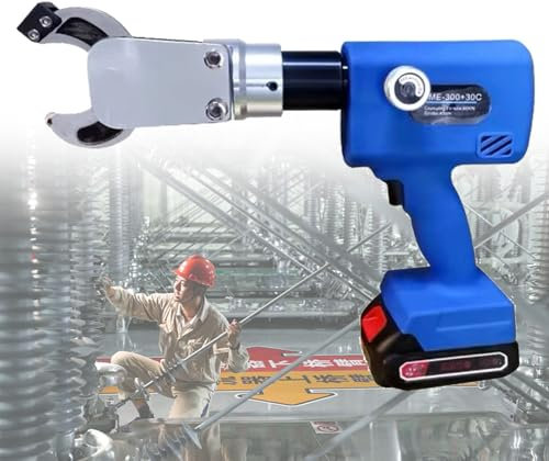 Elektrischer hydraulischer Kabelschneider mit abnehmbarem Akku, tragbares Drahtschneidewerkzeug für Cu/Al und gepanzertes Kabel - Elektrisches Kabelschneider-Kit