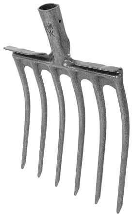 BESPORTBLE Attrezzo Da Giardino in Acciaio Ad Alta Resistenza 5/6- Forca Per Allentamento Del Terreno E Aratura Forca Per Letame Manico in Legno Forca Multiuso Per Lagricoltura