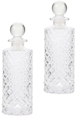 Cabilock 2pcs 150ml Glass Aromatherapy Bottles Essential Oil Containers Clip-top Fragrance Diffusers for Home Air Purification