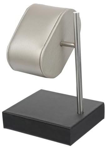 LIGIGWASH Uhrenhalter Uhrenständer Aus Kunstleder Und Mikrofaser Stabiler Display Rack Für Uhr Und Schmuck Grauer Schmuckständer Für Heim Und Thekenpräsentation