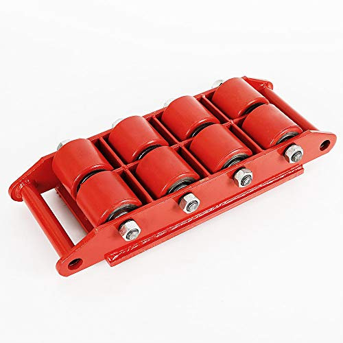 Ruedas blindadas 12T Industrial Machinery Mover con 8 ruedas, 13227,74 lbs Máquinas Patines Movimiento Patines de Movimiento 360° Plataforma Giratoria Patines para Distribución, Transporte de objetos