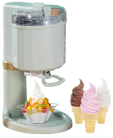 Genérico Máquina de Helados doméstica, máquina de Helados casera de Cono pequeño, máquina de Helados de 1000 ml, máquina for Hacer Helados de postres de Frutas, for el hogar, Bar