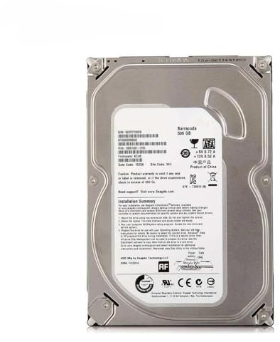 JXCHSWOU Disco rigido interno meccanico da 3,5 for PC desktop da 500 GB SATA 3 Gb/s-6 Gb/s, buffer da 8 MB/32 MB, 500 GB