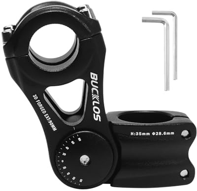 AEYINO Fahrradlenker Vorbau, Lenkererhöhung Fahrrad 25.4 * 90mm Für MTB