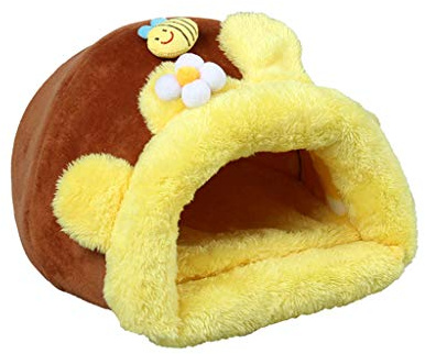 ECVGHD Lovely Warm Bunny Small Cave Beds Cartoon Yellow Honey Jar Style
