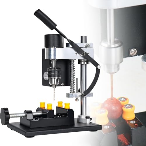 Miniature Bench Drill, 7-Speed Power Drill for Precision Drilling on Metal, Wood, Acrylic, and Aluminium