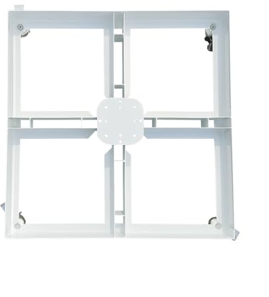 TEMPO STYLE - Base ombrellone a Piastra con Ruote da 21kg (Bianco)