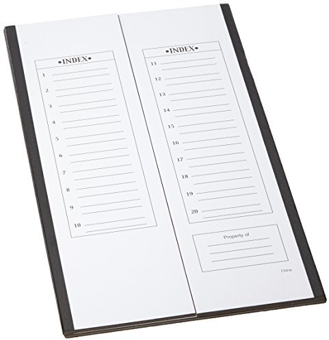 Heathrow Scientific HD9902 Präparatemappe für 20 Objektträger, 208 mm Länge x 341 mm Breite x 9 mm Höhe, Schwarz