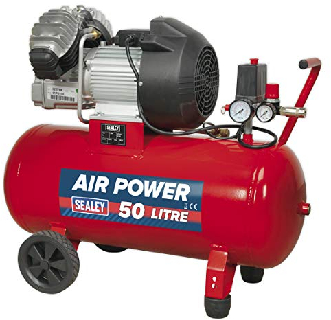 Sealey Sac05030 Compressor 50Ltr V-Twin Direct Drive 3Hp