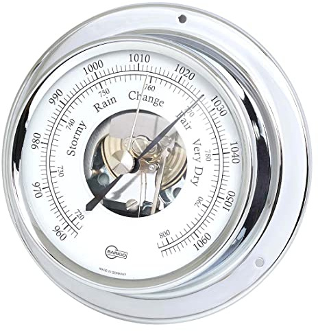 Barigo 183cr Tempo - Barómetro cromado (110 mm x 32 mm)