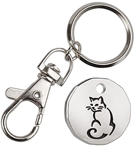 Black Cat Shopping Trolley Token New 12 sided Shape