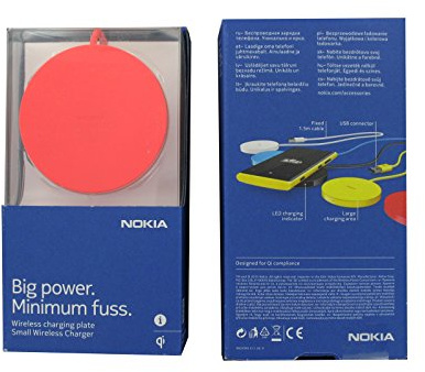 Nokia DT-601 - Caricabatteria Wireless Portatile, Rosso