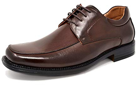 Bruno Marc Men's Dark Brown Square Toe Classic Business Dress Shoes Goldman-01-12 M US