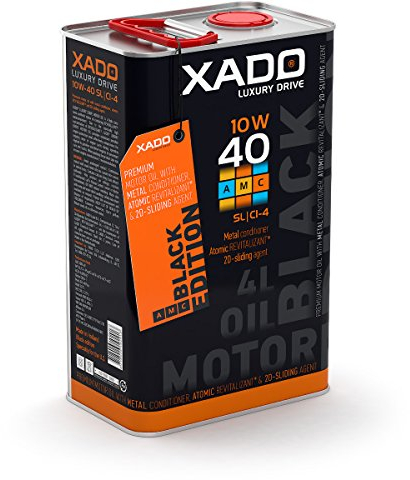 XADO Motoröl 10W-40 SL/CI-4 synthetisch mit Revitalizant für Motorschutz der Extraklasse LX Black Edition - 4 Liter